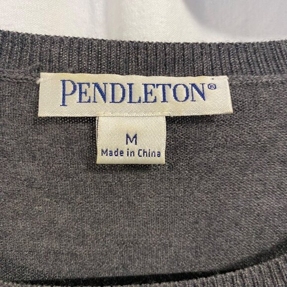 Pendleton 100% Merino Wool Crew Neck‎ Pullover Sweater Size M - Picture 2 of 6